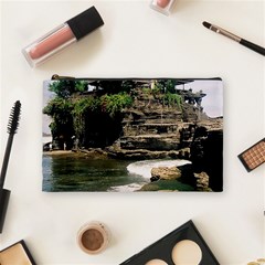 Tanah Lot Bali Indonesia Cosmetic Bag (medium)  by Nexatart