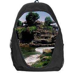 Tanah Lot Bali Indonesia Backpack Bag by Nexatart