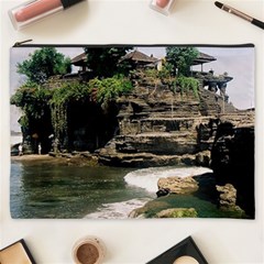 Tanah Lot Bali Indonesia Cosmetic Bag (xxxl)  by Nexatart