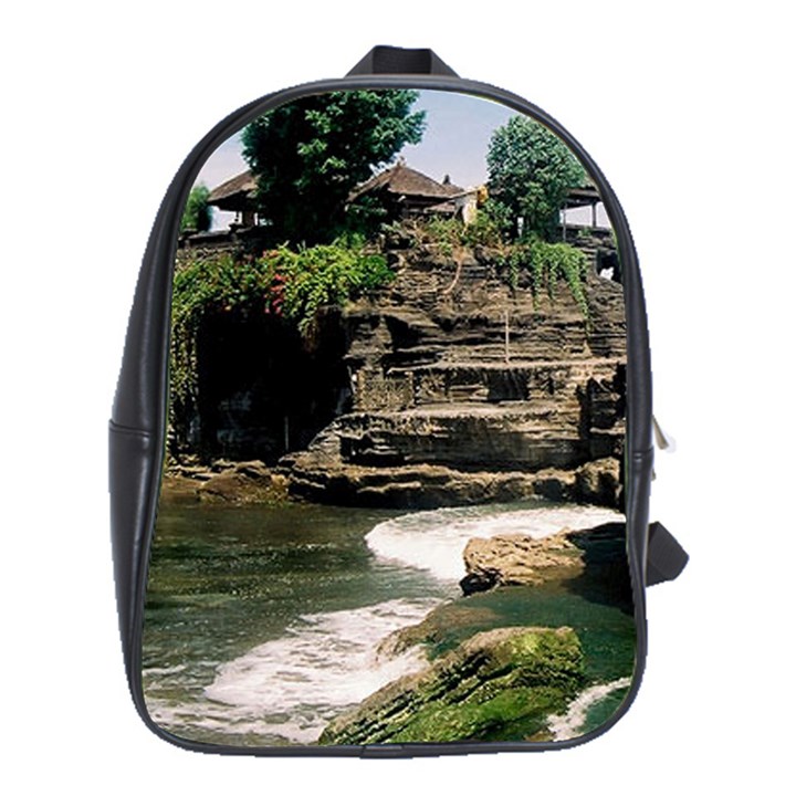 Tanah Lot Bali Indonesia School Bag (XL)