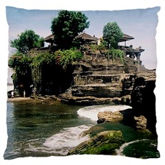 Tanah Lot Bali Indonesia Standard Flano Cushion Case (two Sides) by Nexatart