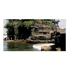 Tanah Lot Bali Indonesia Satin Shawl by Nexatart