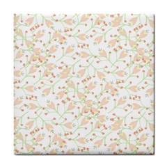 Small Floral Flowers Pattern  Tile Coasters