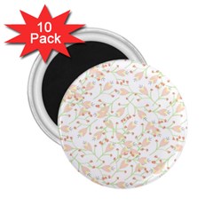 Small Floral Flowers Pattern  2.25  Magnets (10 pack) 