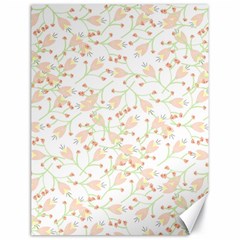 Small Floral Flowers Pattern  Canvas 18  x 24  