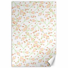 Small Floral Flowers Pattern  Canvas 20  x 30  