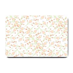 Small Floral Flowers Pattern  Small Doormat 