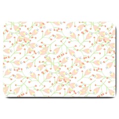 Small Floral Flowers Pattern  Large Doormat 