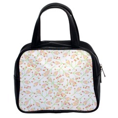 Small Floral Flowers Pattern  Classic Handbags (2 Sides)