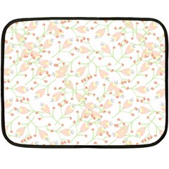 Small Floral Flowers Pattern  Double Sided Fleece Blanket (Mini) 