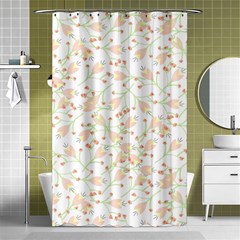 Small Floral Flowers Pattern  Shower Curtain 48  x 72  (Small) 