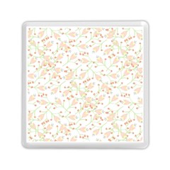 Small Floral Flowers Pattern  Memory Card Reader (Square) 