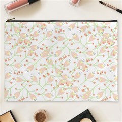 Small Floral Flowers Pattern  Cosmetic Bag (XXXL) 