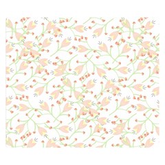 Small Floral Flowers Pattern  Double Sided Flano Blanket (small)  by paulaoliveiradesign