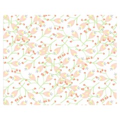 Small Floral Flowers Pattern  Double Sided Flano Blanket (Medium) 