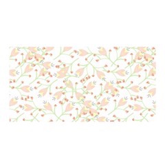 Small Floral Flowers Pattern  Satin Wrap