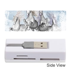 Awesome Running Horses In The Snow Memory Card Reader (stick)  by FantasyWorld7