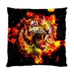 Fire Tiger Standard Cushion Case (one Side) by stockimagefolio1