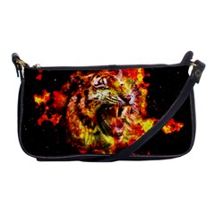 Fire Tiger Shoulder Clutch Bags by stockimagefolio1