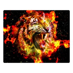 Fire Tiger Double Sided Flano Blanket (large) 