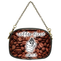 Coffee First, Ok Chain Purses (one Side)  by stockimagefolio1