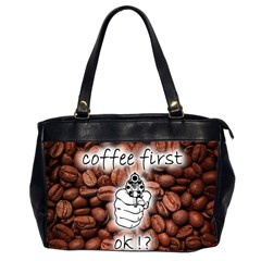 Coffee First, Ok Office Handbags (2 Sides)  by stockimagefolio1