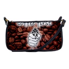 Coffee First, Ok Shoulder Clutch Bags by stockimagefolio1