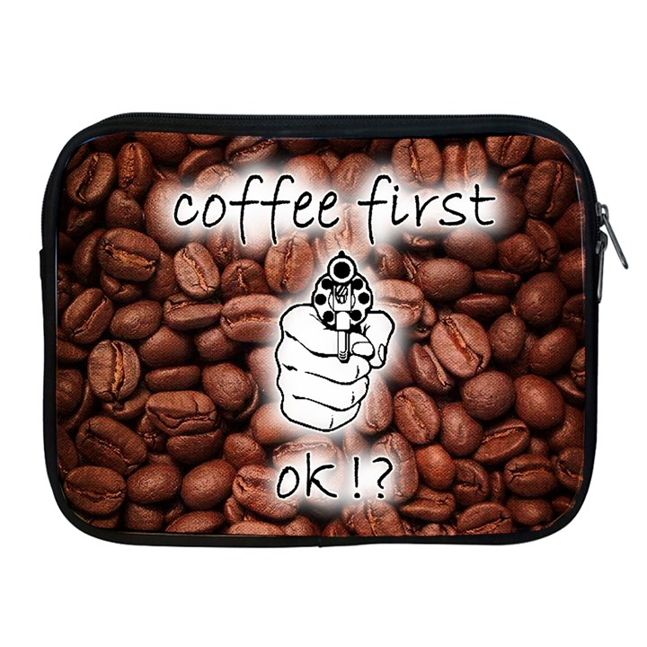 Coffee First, Ok Apple iPad 2/3/4 Zipper Cases