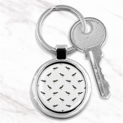 Exotic Birds Motif Pattern Key Chains (round)  by dflcprints