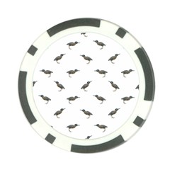 Exotic Birds Motif Pattern Poker Chip Card Guard