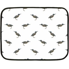 Exotic Birds Motif Pattern Double Sided Fleece Blanket (mini)  by dflcprints