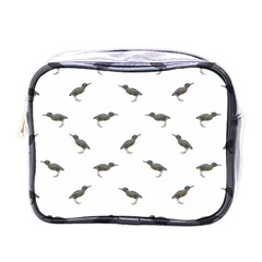 Exotic Birds Motif Pattern Mini Toiletries Bags by dflcprints