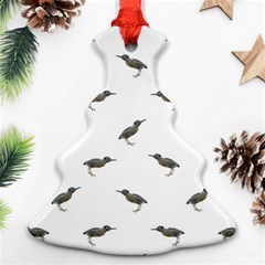 Exotic Birds Motif Pattern Christmas Tree Ornament (two Sides) by dflcprints