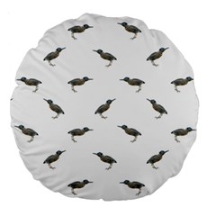 Exotic Birds Motif Pattern Large 18  Premium Round Cushions