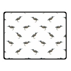 Exotic Birds Motif Pattern Double Sided Fleece Blanket (small)  by dflcprints