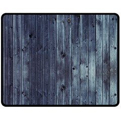 Grey Fence 2 Double Sided Fleece Blanket (medium)  by trendistuff