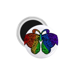 Rainbow Butterfly  1 75  Magnets by Valentinaart