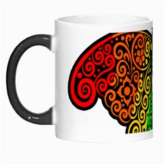 Rainbow Butterfly  Morph Mugs by Valentinaart