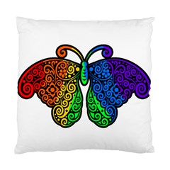 Rainbow Butterfly  Standard Cushion Case (one Side) by Valentinaart