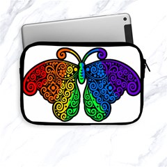 Rainbow Butterfly  Apple Ipad Mini Zipper Cases by Valentinaart