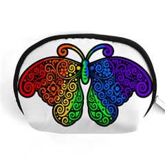 Rainbow Butterfly  Accessory Pouches (medium) 