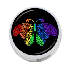 Rainbow Butterfly  4-port Usb Hub (one Side) by Valentinaart