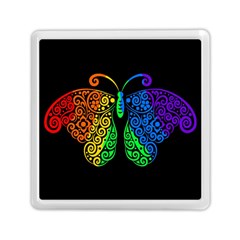 Rainbow Butterfly  Memory Card Reader (square) 