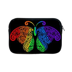 Rainbow Butterfly  Apple Ipad Mini Zipper Cases by Valentinaart