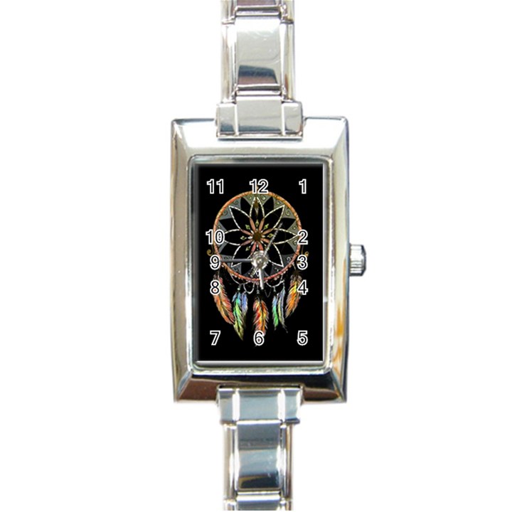 Dreamcatcher  Rectangle Italian Charm Watch