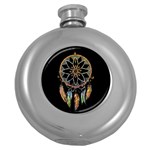 Dreamcatcher  Round Hip Flask (5 oz) Front