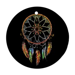 Dreamcatcher  Round Ornament (two Sides) by Valentinaart