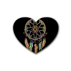 Dreamcatcher  Heart Coaster (4 Pack)  by Valentinaart