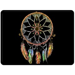 Dreamcatcher  Double Sided Fleece Blanket (large)  by Valentinaart