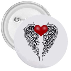 Angel Heart Tattoo 3  Buttons by Valentinaart